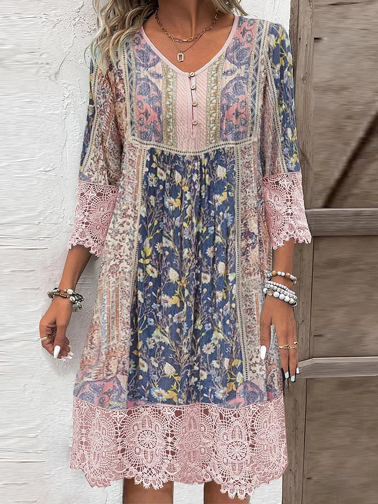 Brenda™ | Timeless Lace Midi Dress