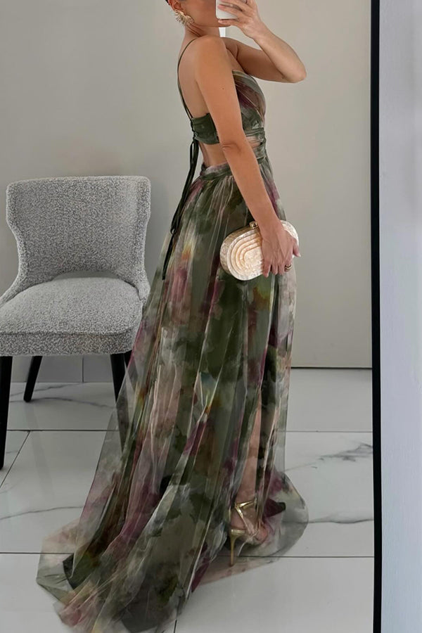 Giselle™ – Sommerlig maxikjole med blomsterprint