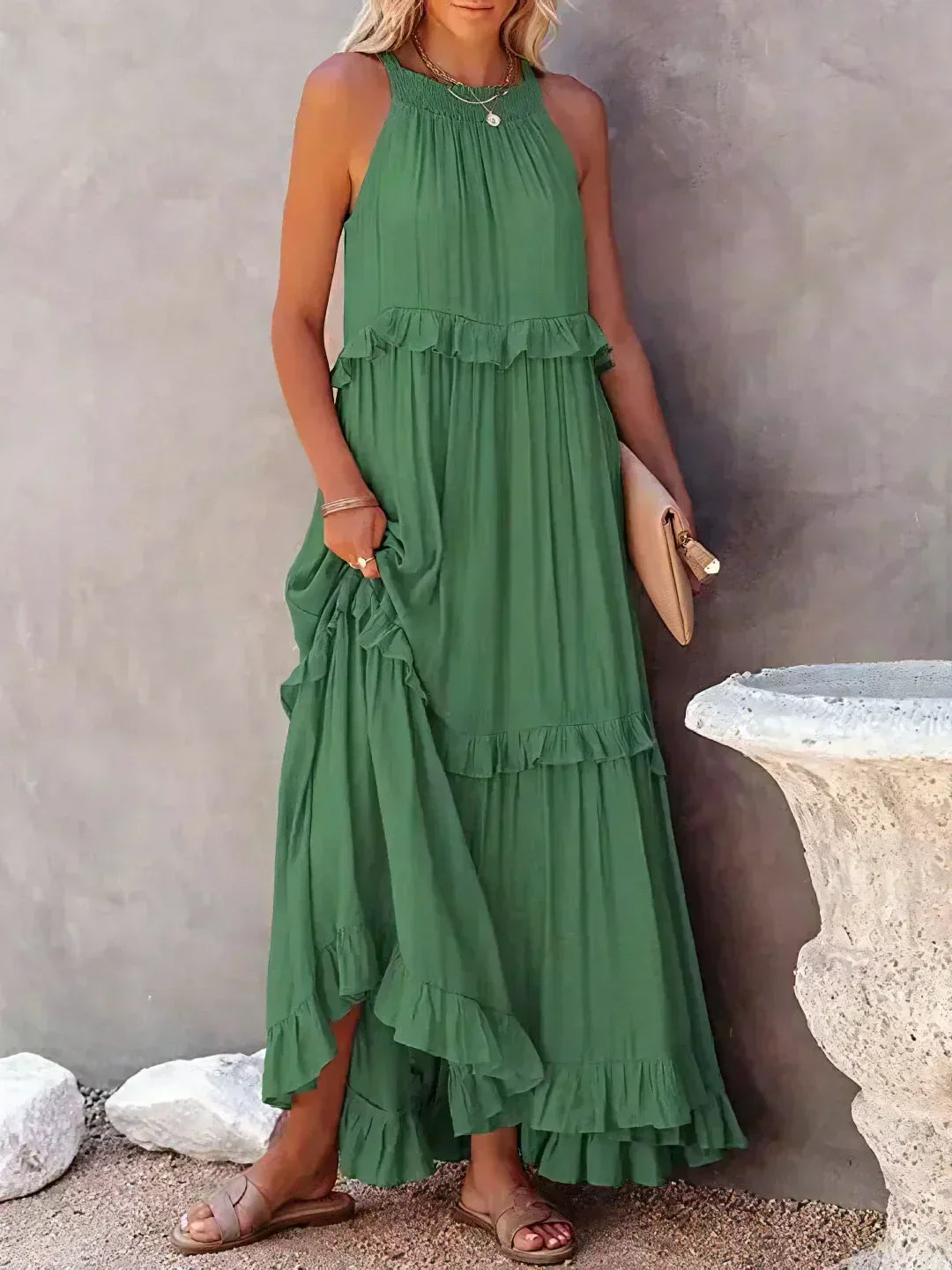 Sienna™ | Effortless Ruffle Maxi Dress