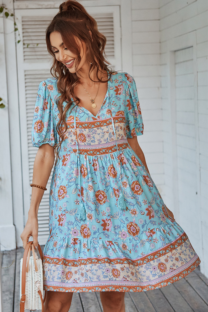 Lylia™ | Bohemian Floral Maxi Dress