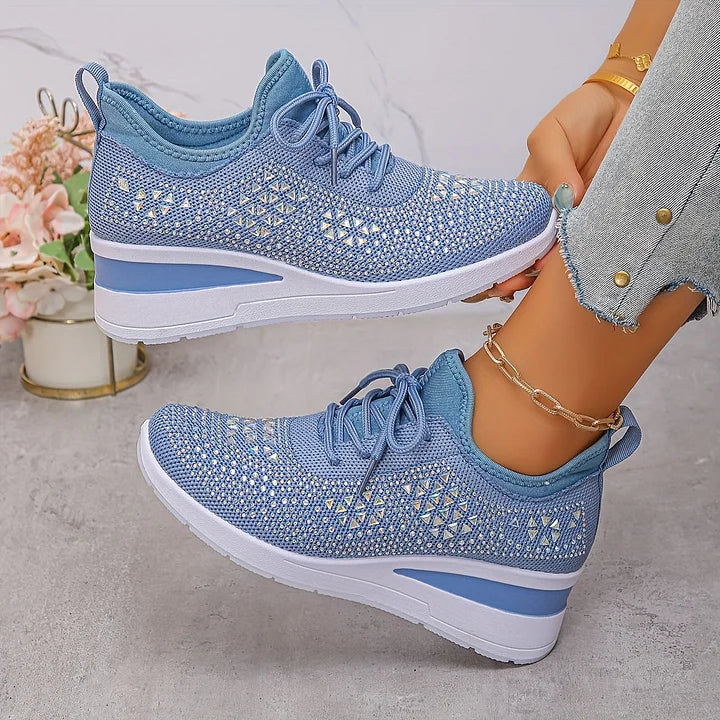 Giselle – Ortopediske joggesko med glitrende rhinestones