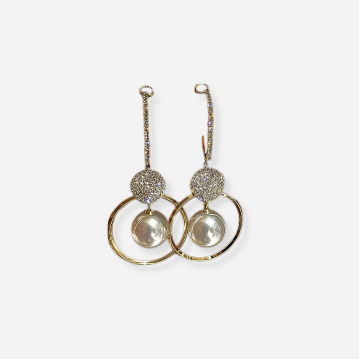 Lucy™ | Zerra Luxury Earrings with Cultured Pearls and Zirconias