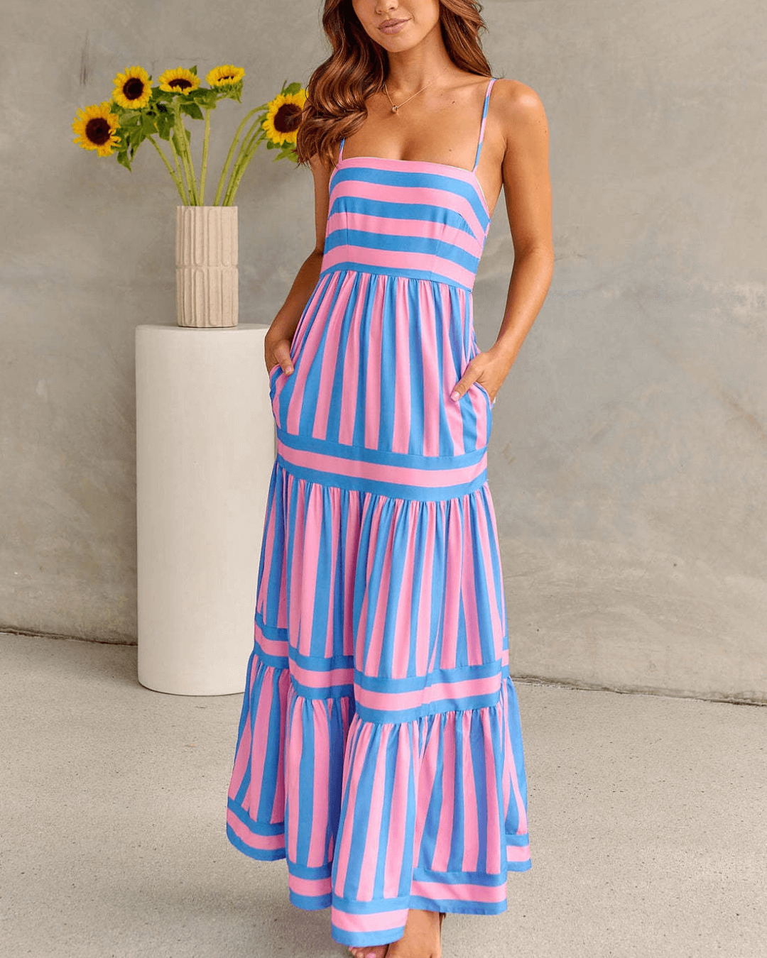 The Luciah | Vibrant Summer Maxi Dress