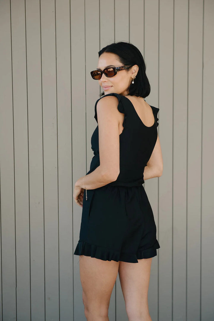Matilda | Aqua V-Neck Swim Romper