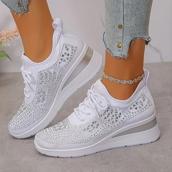 Giselle – Ortopediske joggesko med glitrende rhinestones