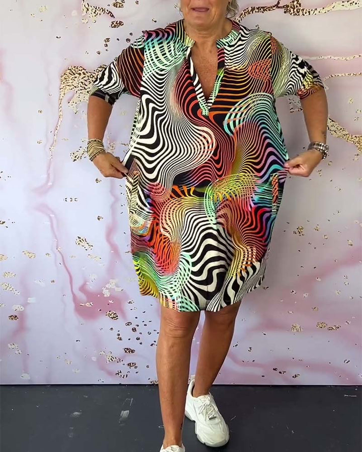 The Fay™ - The Elegant V-Neck Dress