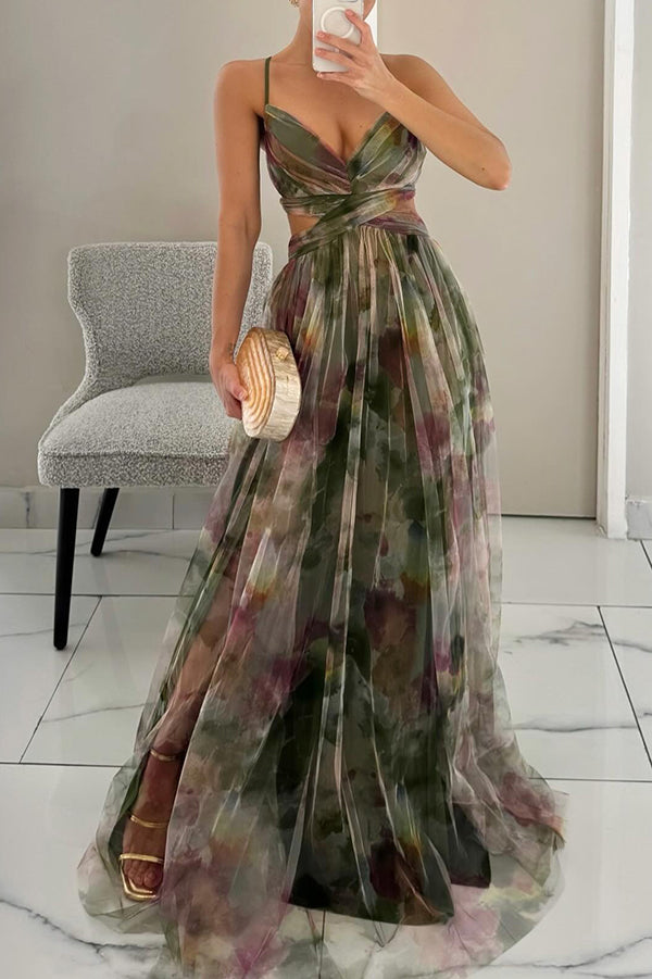 Giselle™ – Sommerlig maxikjole med blomsterprint
