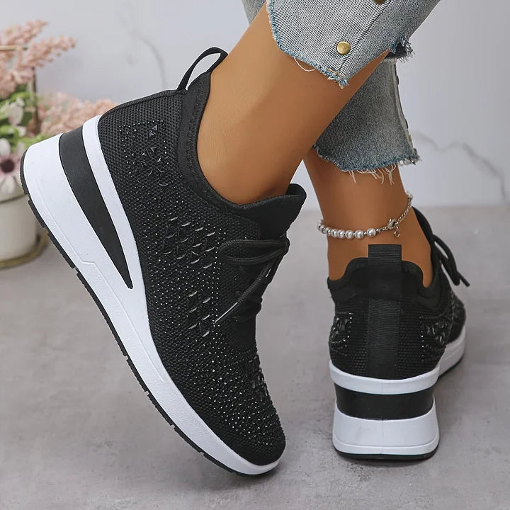 Giselle – Ortopediske joggesko med glitrende rhinestones