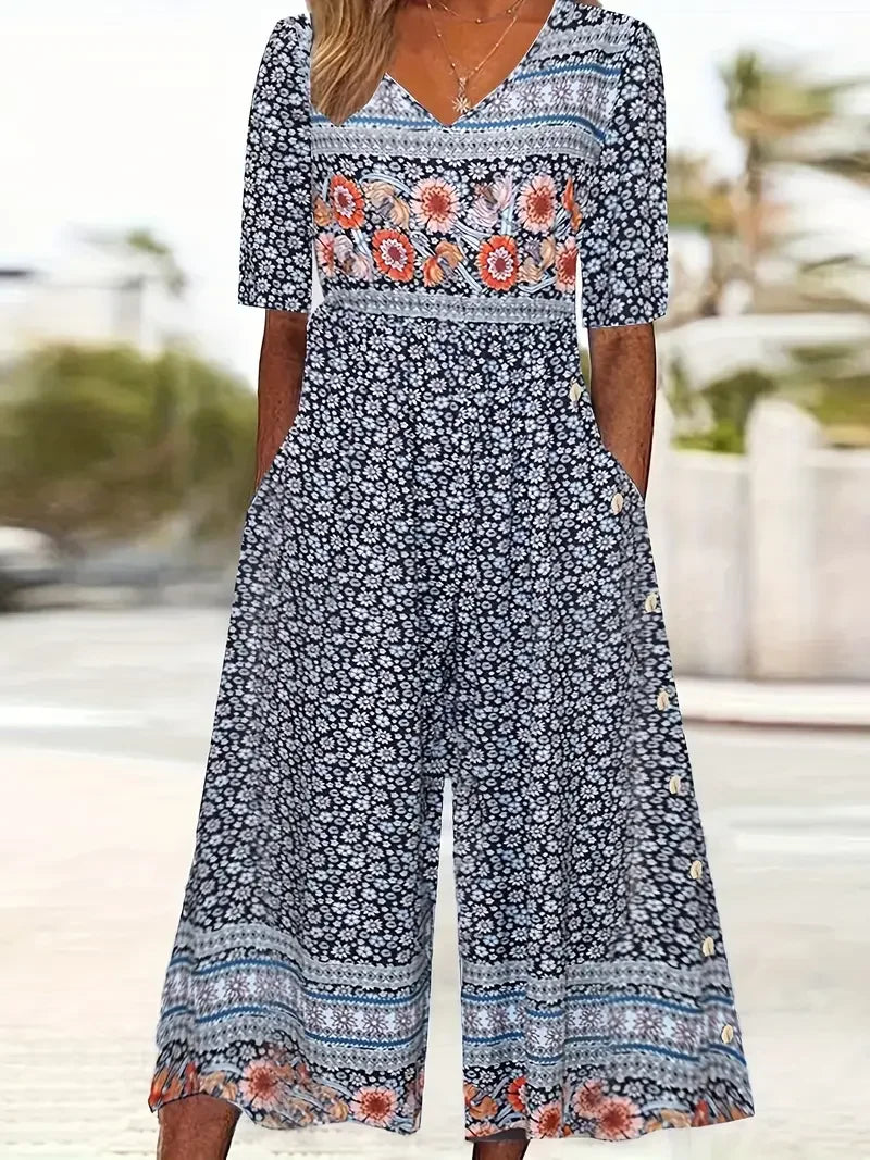 Nerina™ – Sommerlig blomster jumpsuit