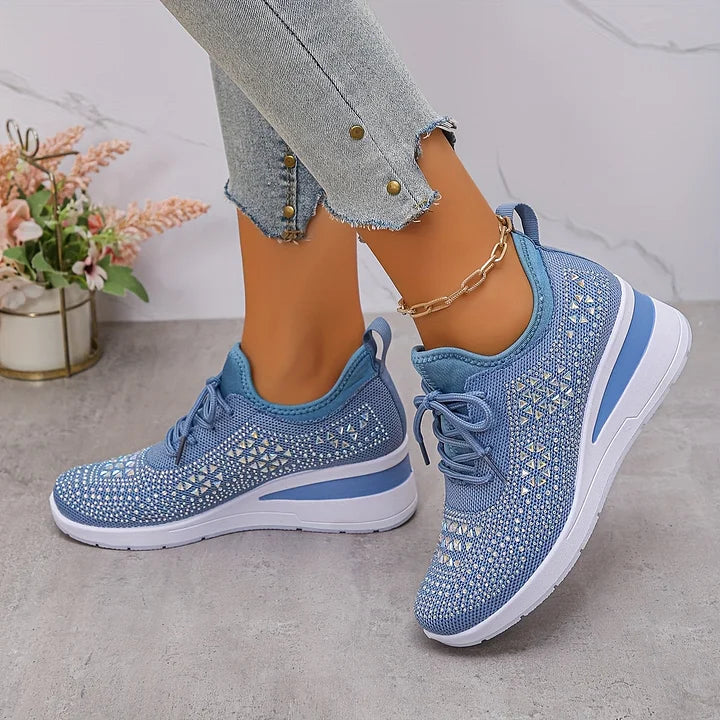 Giselle – Ortopediske joggesko med glitrende rhinestones
