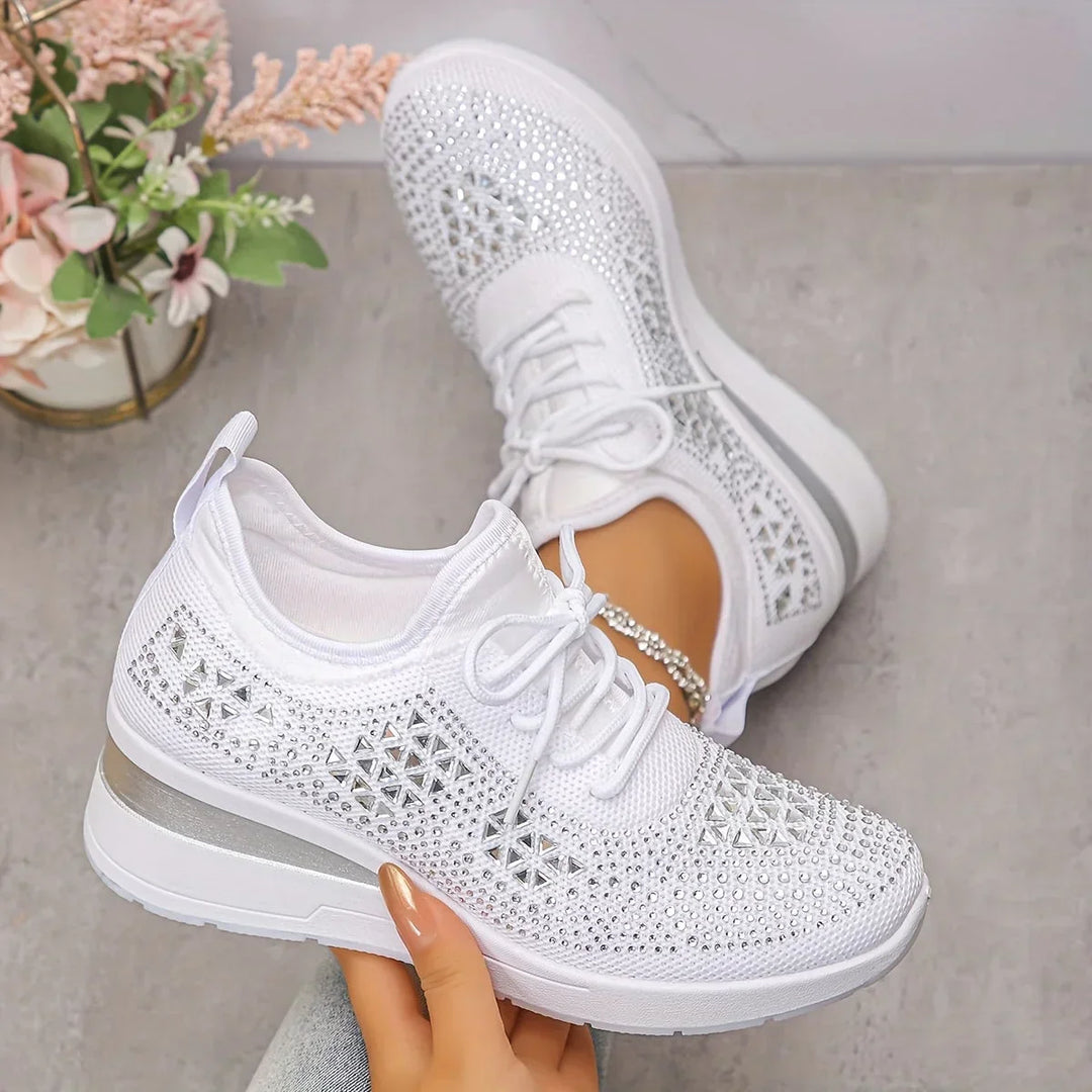 Giselle – Ortopediske joggesko med glitrende rhinestones