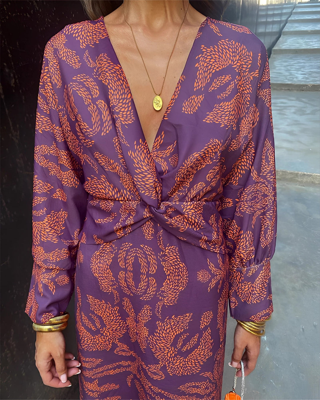 The Vespera | Elegant Floral Midi Dress