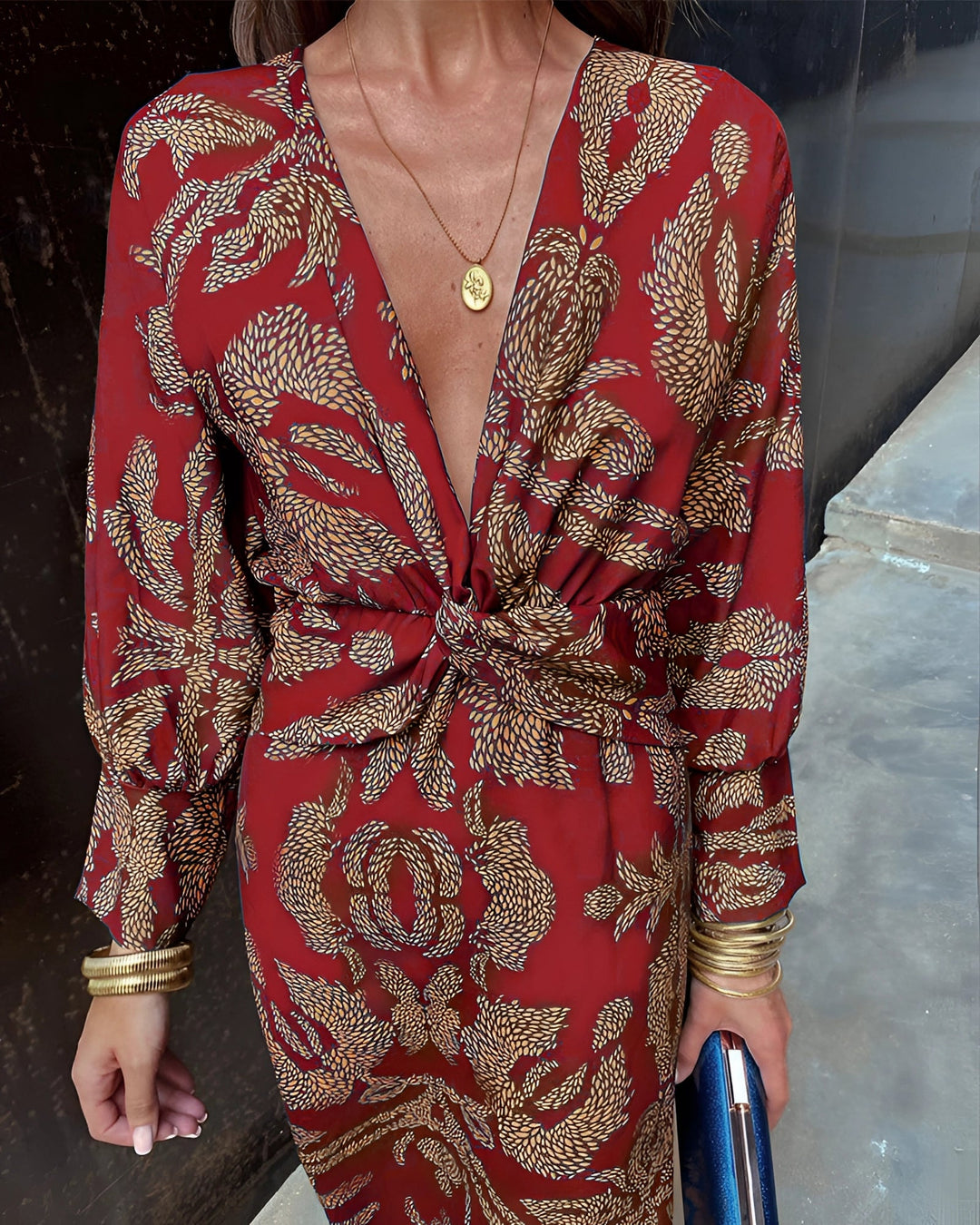 The Vespera | Elegant Floral Midi Dress