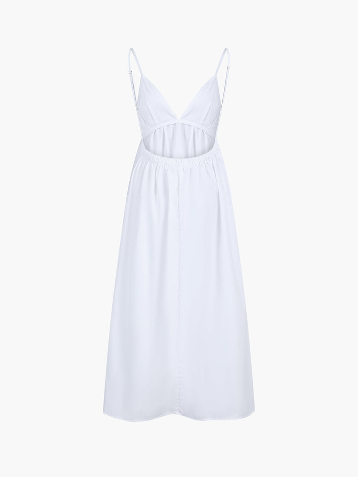 The Lilah - Cotton Maxi Low Back Dress