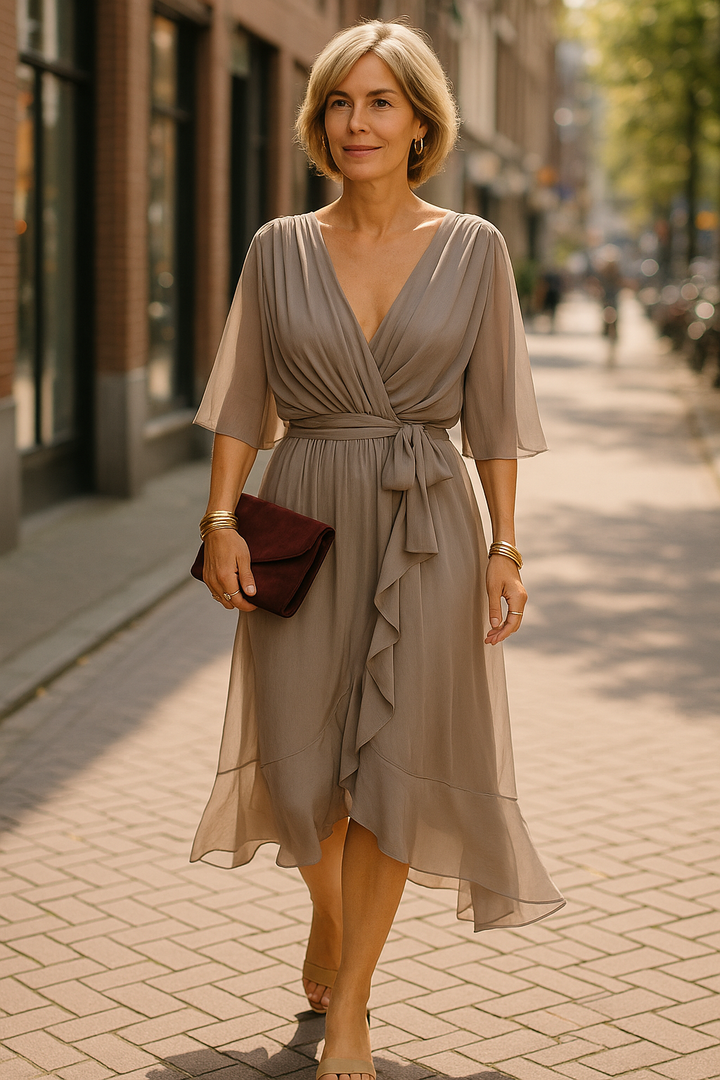 The Cosima™ - Elegant Chiffon Dress