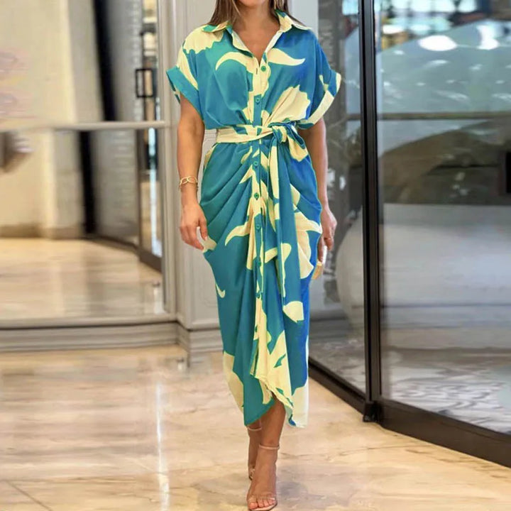 Alvina™ | Elegant Belted Wrap Dress