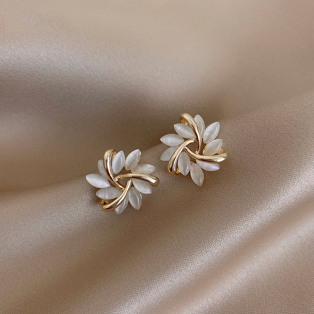 Jasmin™ - Opal Petal Hoop Earrings