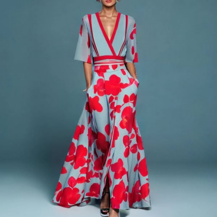 The Ottilie - Wrap Up Tummy Covering Maxi Dress