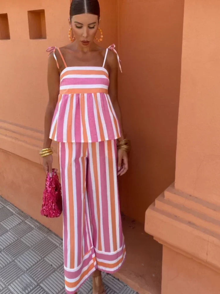 The Hanne - Summer Printed Trouser Set