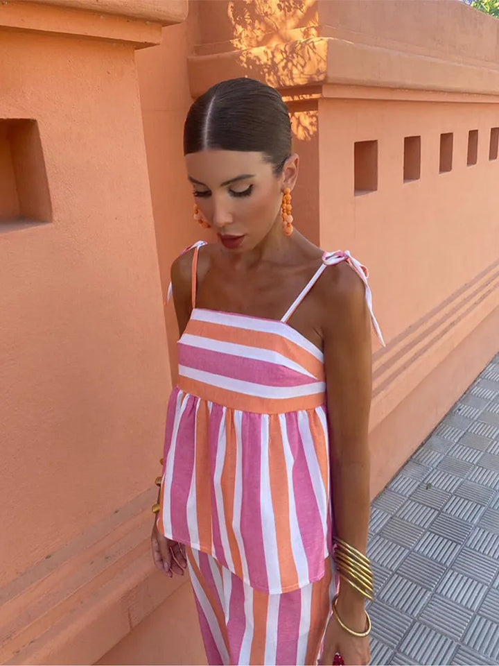 The Hanne - Summer Printed Trouser Set