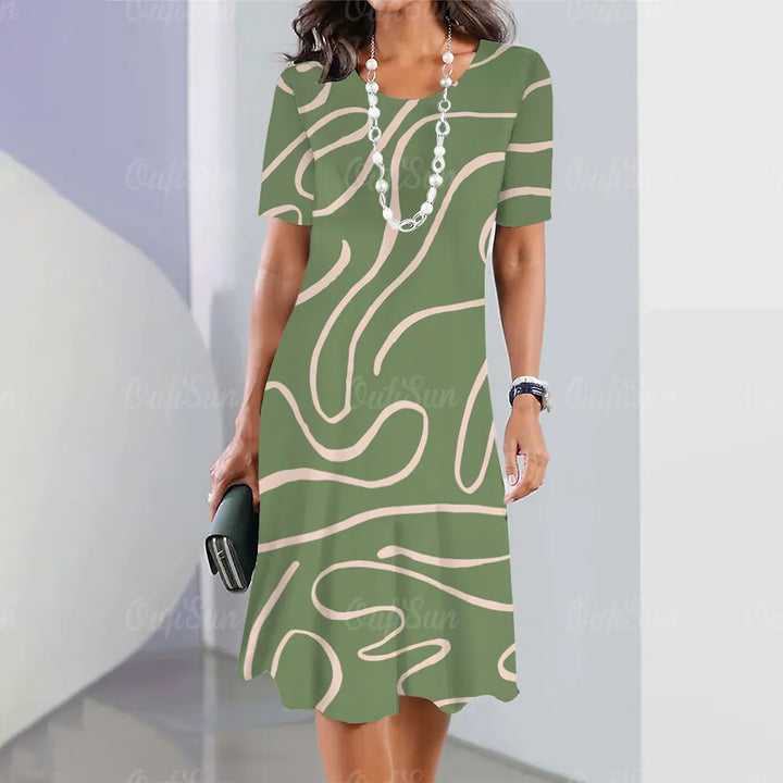 Clover™ | Effortless Chic Printed Dress