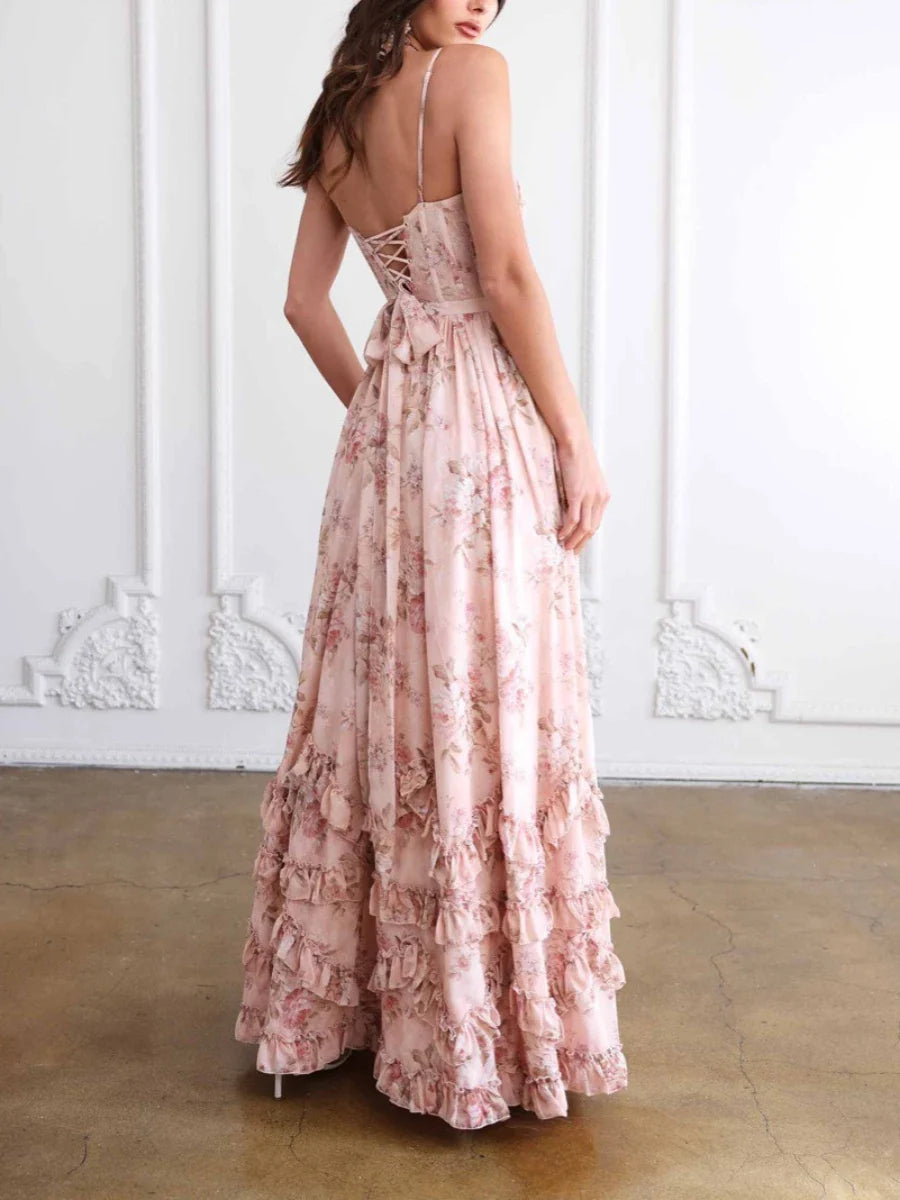 The Faith™ - Adjustable Strap Floral Dress