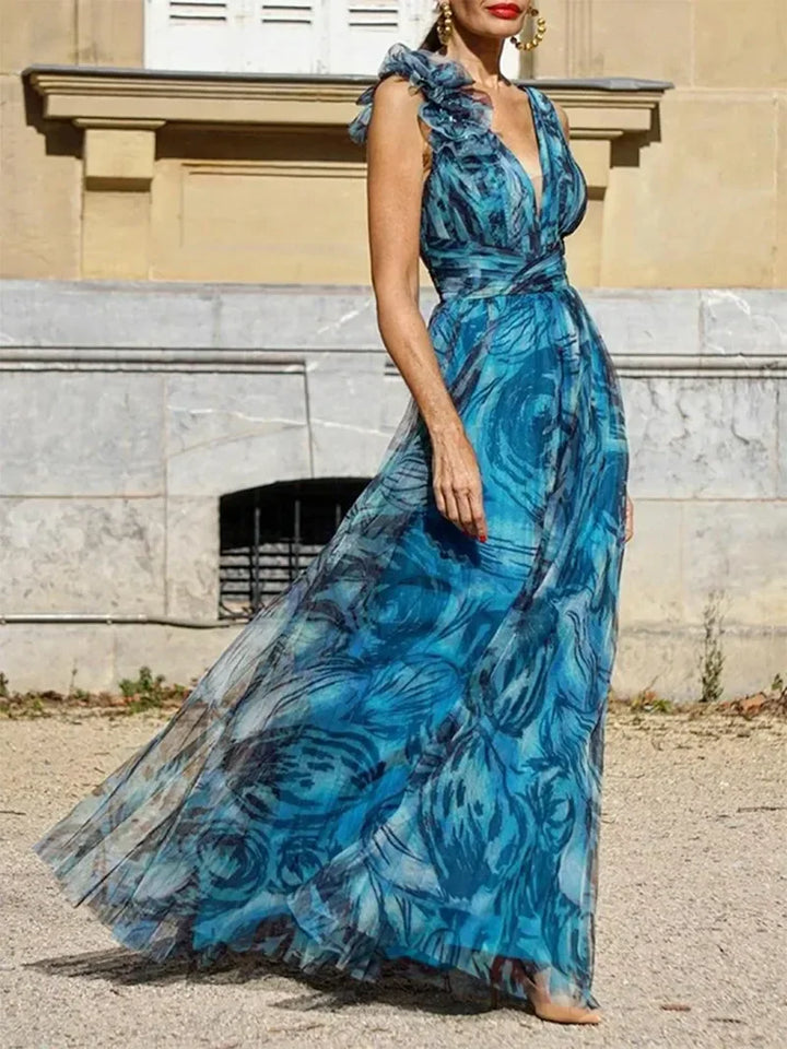 The Edith | Maxi Peacock Style Dress