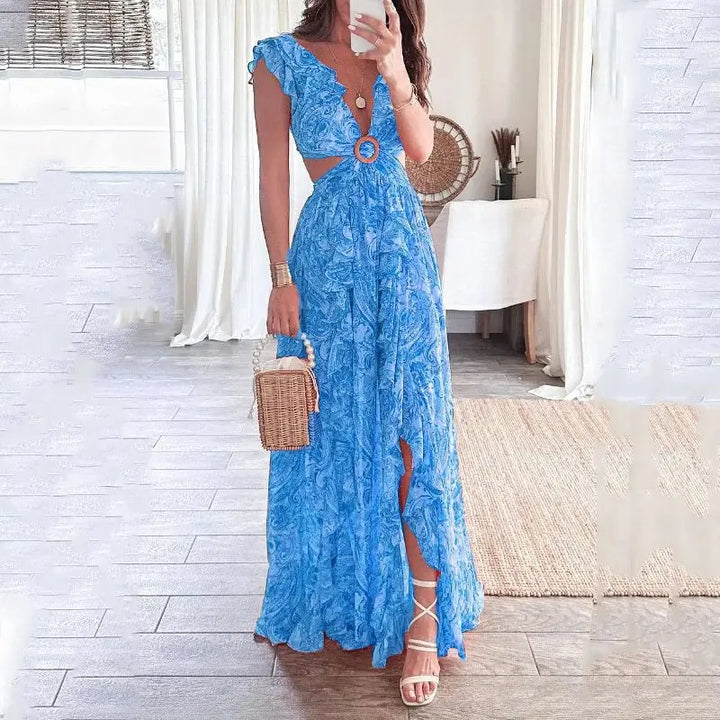 The Dolly™ - Sleeveless Floral Maxi Dress