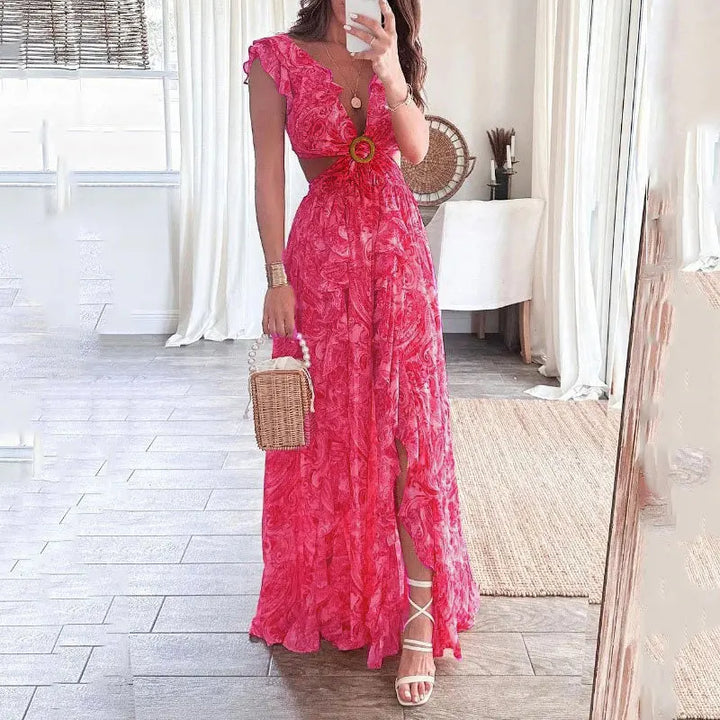 The Dolly™ - Sleeveless Floral Maxi Dress