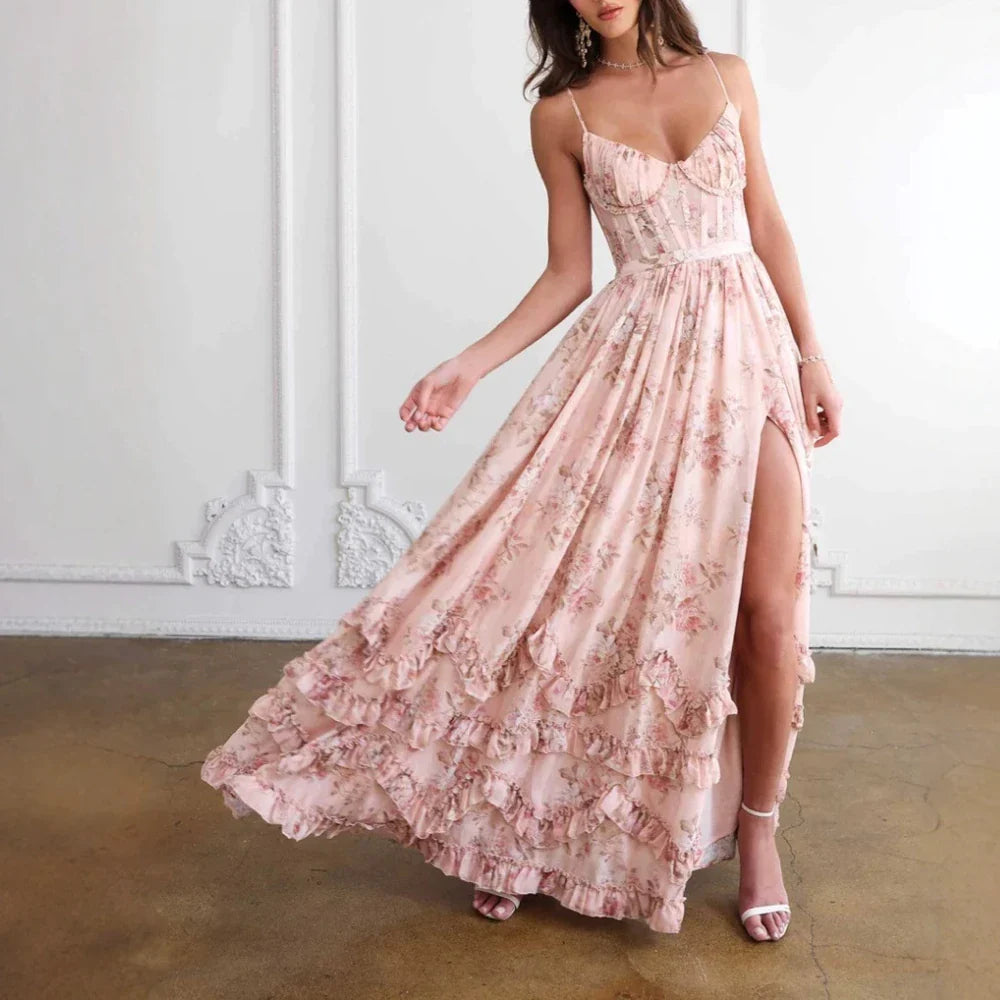 The Faith™ - Adjustable Strap Floral Dress