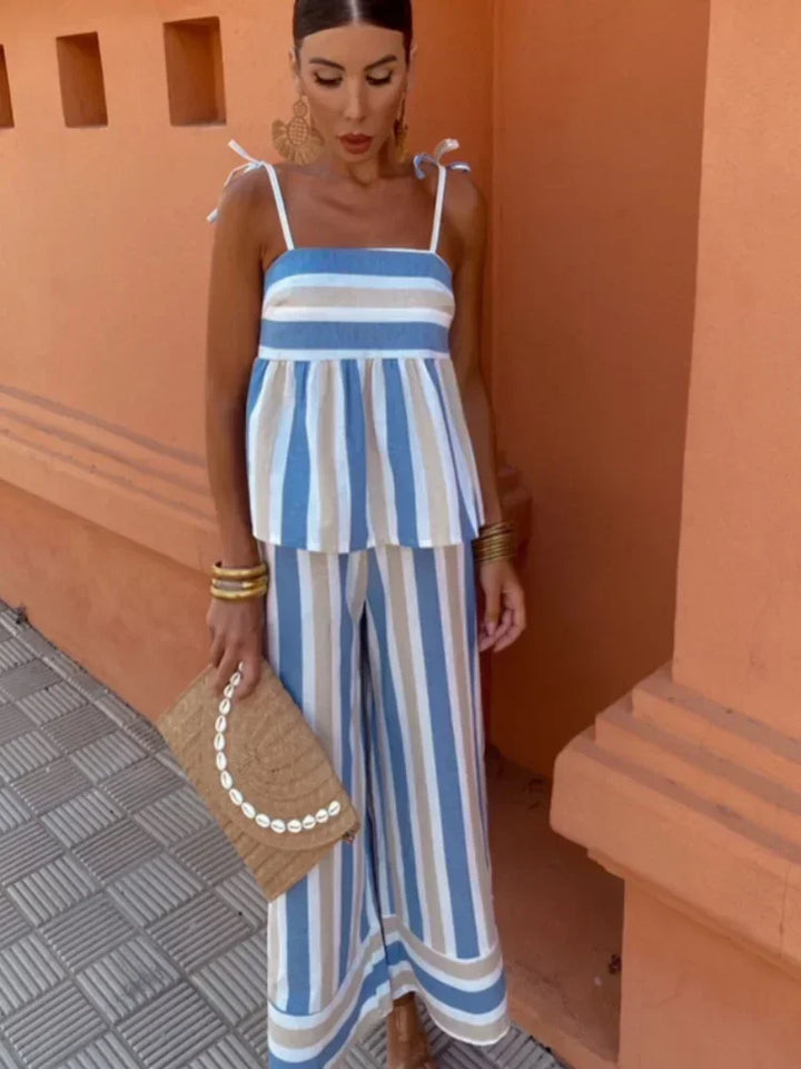 The Hanne - Summer Printed Trouser Set