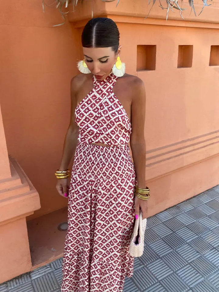 The Mickay - Chic Off-Shoulder Midi Dress with Elegant Ruched Detailing