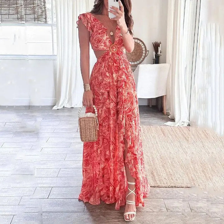 The Dolly™ - Sleeveless Floral Maxi Dress