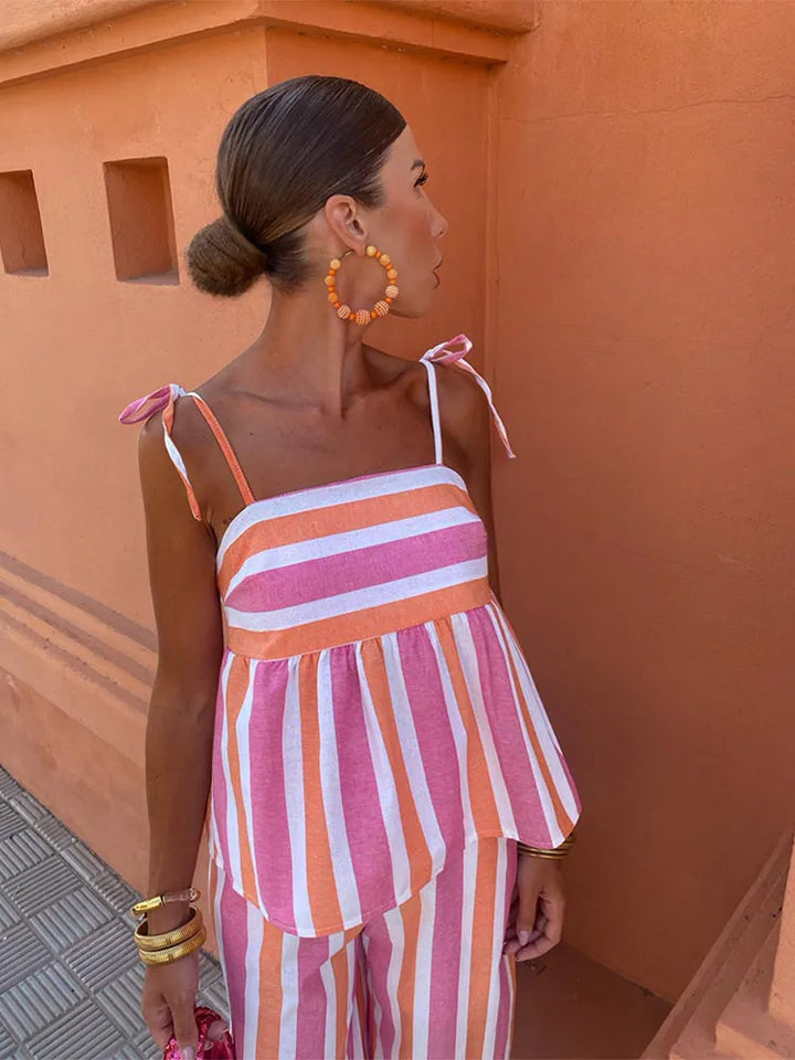 The Hanne - Summer Printed Trouser Set