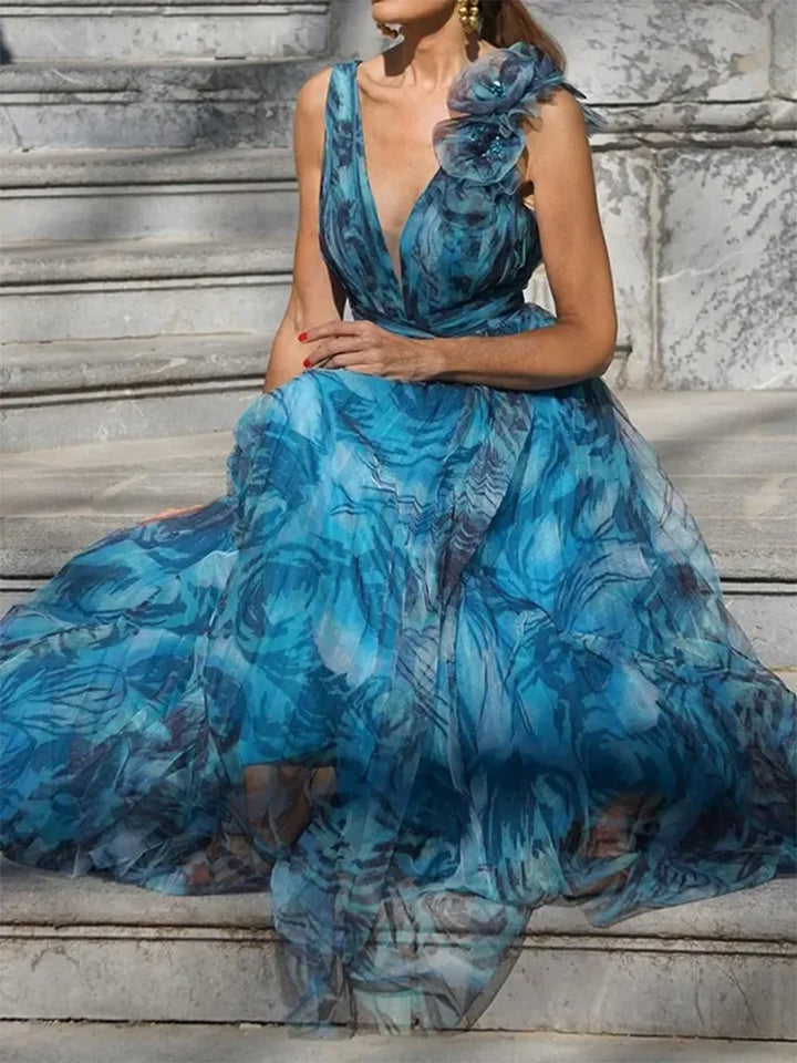 The Edith | Maxi Peacock Style Dress
