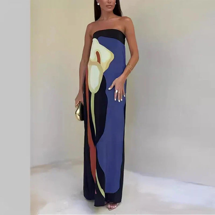 The Hasley | Strapless Boho Maxi Dress