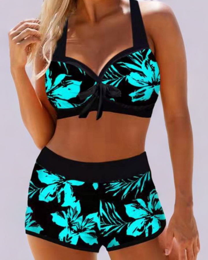 The Harmony - Elegant High-Waisted Swimsuit