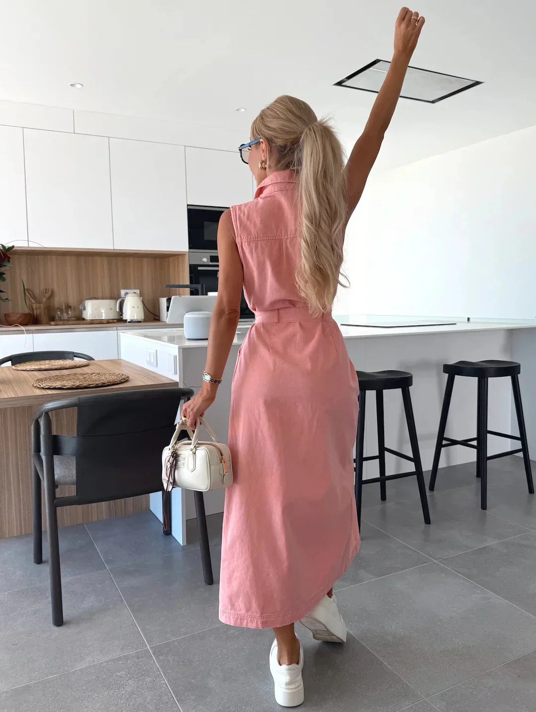 The Larah - Denim Maxi Dress
