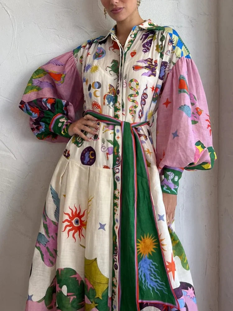 The Pamela | Twisted V-Neck Maxi Dress