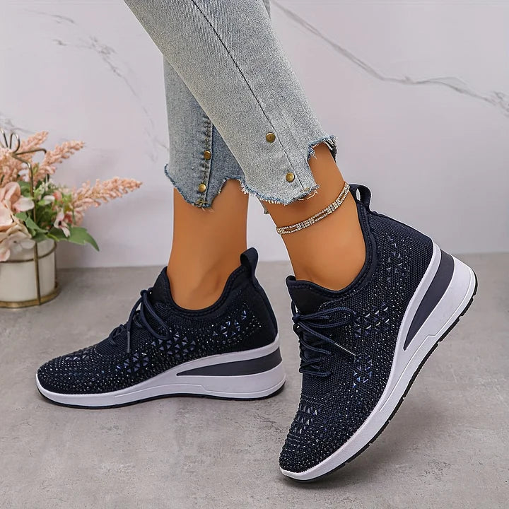 Giselle – Ortopediske joggesko med glitrende rhinestones