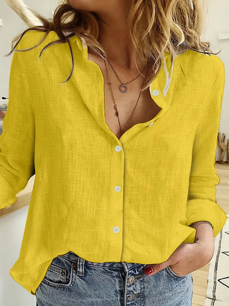 INGRID™ LINNEBLUSE | Let og stilfuld