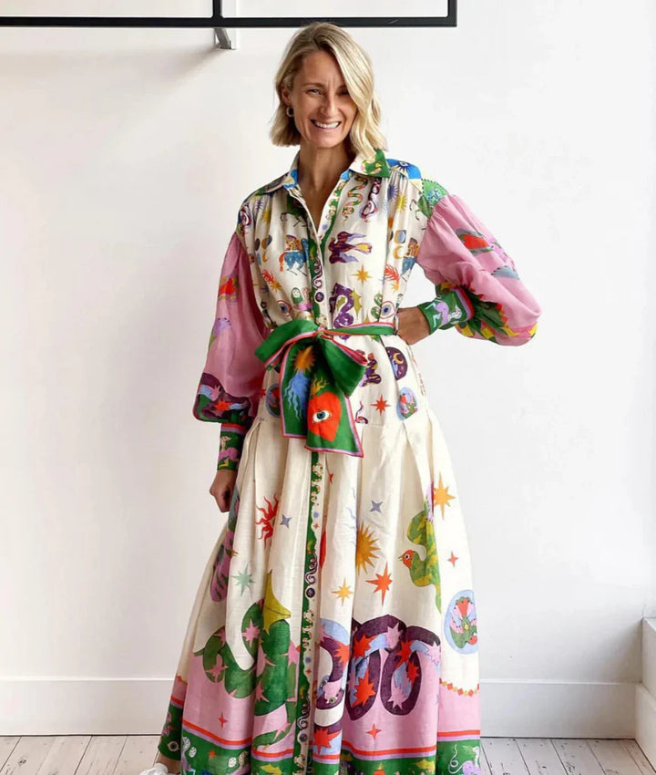The Pamela | Twisted V-Neck Maxi Dress