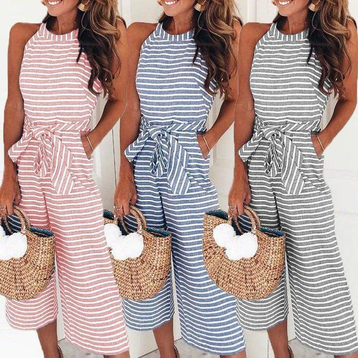 Delphi | Striped Boho Romper
