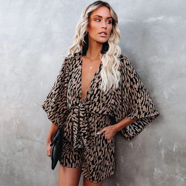 Carys | Boho Flared Sleeve Romper