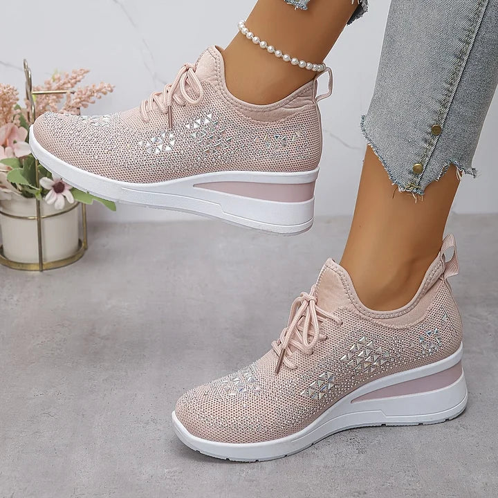 Giselle – Ortopediske joggesko med glitrende rhinestones