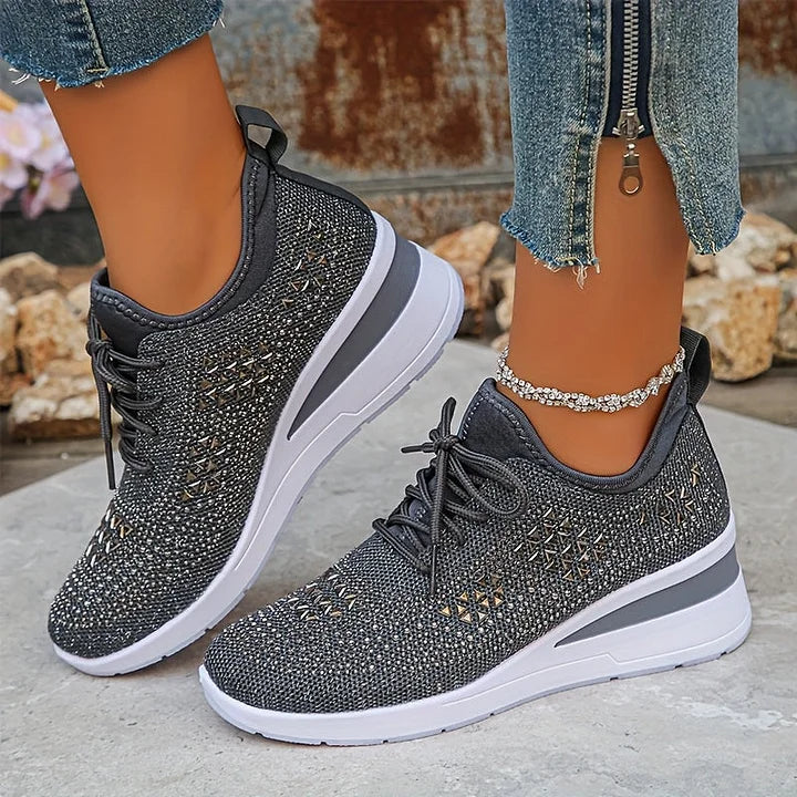 Giselle – Ortopediske joggesko med glitrende rhinestones