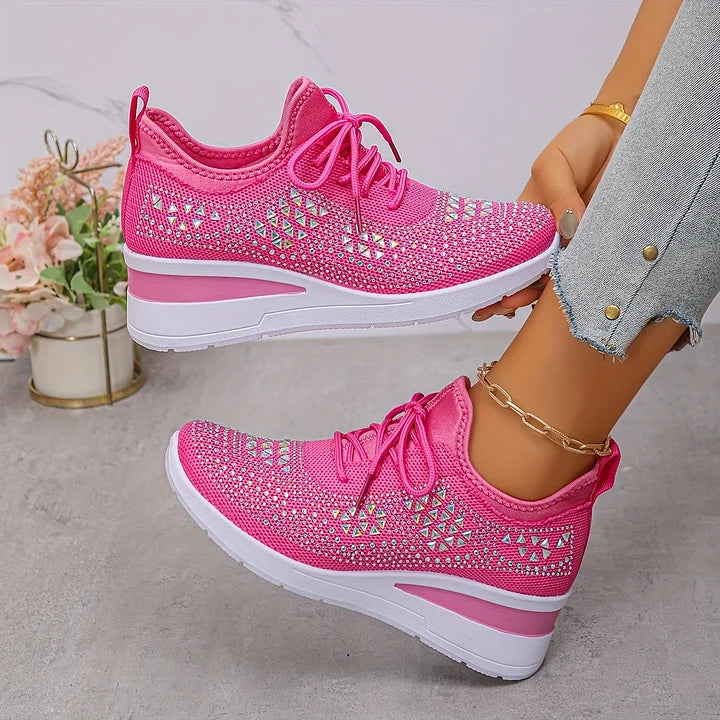 Giselle – Ortopediske joggesko med glitrende rhinestones