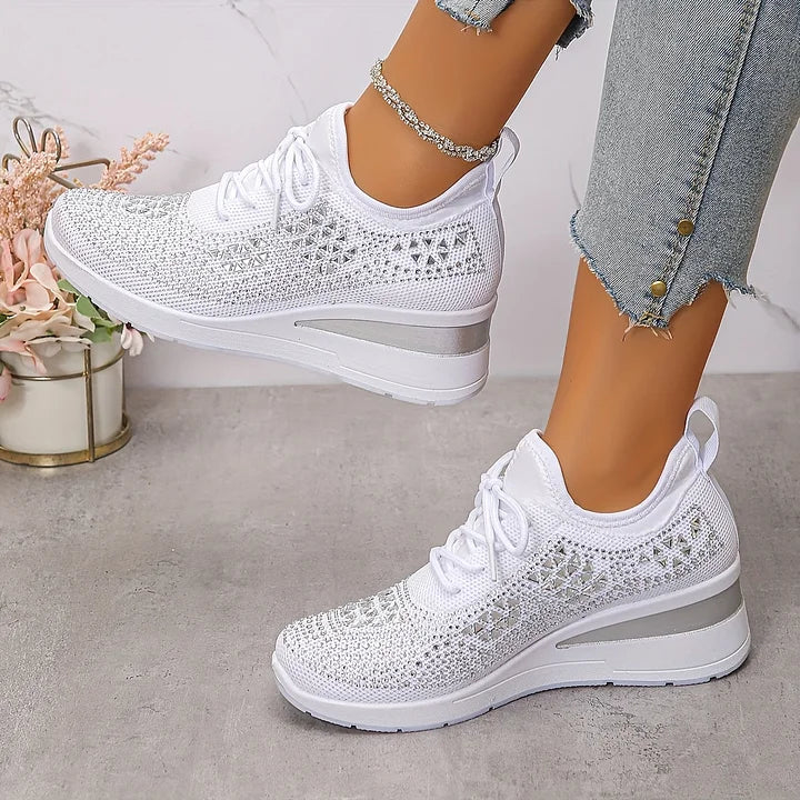 Giselle – Ortopediske joggesko med glitrende rhinestones