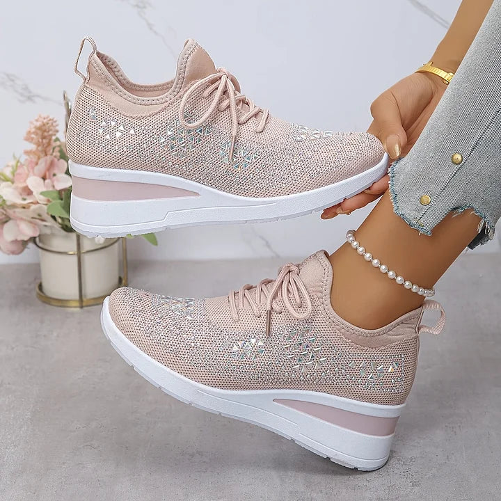 Giselle – Ortopediske joggesko med glitrende rhinestones