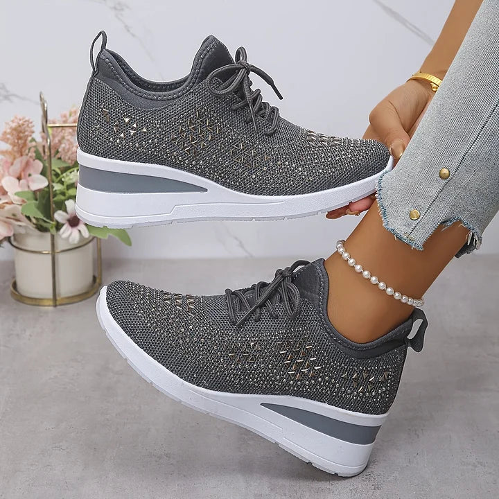 Giselle – Ortopediske joggesko med glitrende rhinestones